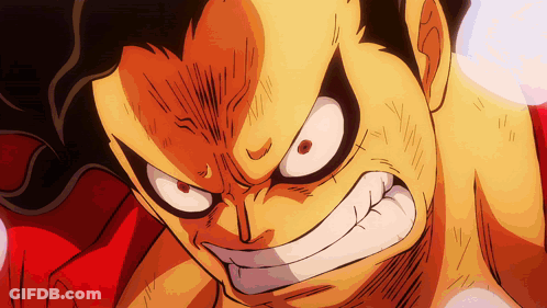 A Close Up Of A Cartoon Character 'S Face With A Big Smile GIF