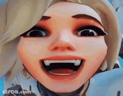 Smiling Cartoon Character Face Close Up GIF