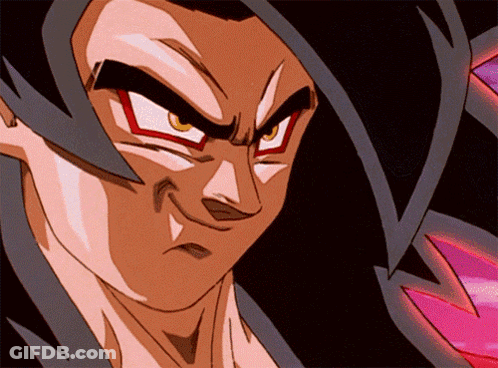 A Close Up Of A Cartoon Character 'S Face With A Black Background GIF