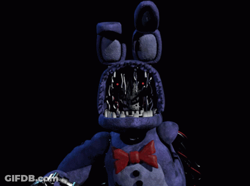 A Close Up Of A Cartoon Character 'S Face With A Black Background GIF