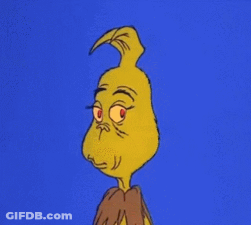 A Close Up Of A Cartoon Character 'S Face With A Blue Background . GIF