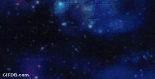 A Close Up Of A Cartoon Character 'S Face With A Blue Background GIF