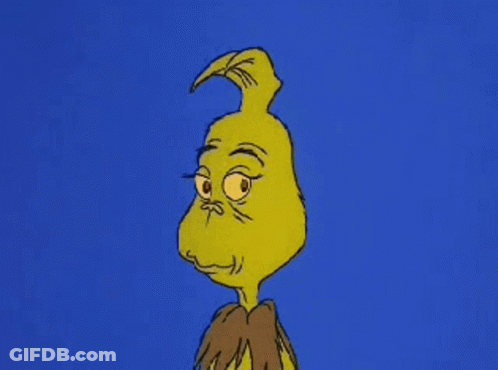 A Close Up Of A Cartoon Character 'S Face With A Blue Background . GIF