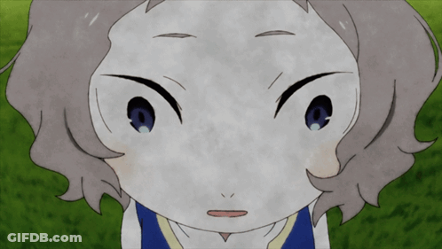 A Close Up Of A Cartoon Character 'S Face With A Blue Eye GIF