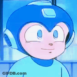 A Close Up Of A Cartoon Character 'S Face With A Blue Helmet GIF