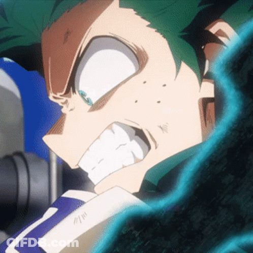 A Close Up Of A Cartoon Character 'S Face With A Blue Light Coming Out Of His Mouth GIF