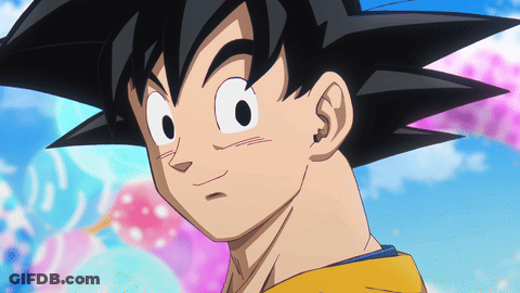 A Close Up Of A Cartoon Character 'S Face With A Blue Sky In The Background GIF