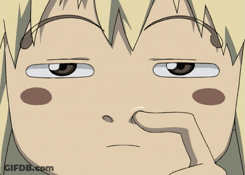 A Close Up Of A Cartoon Character 'S Face With A Finger In His Nose GIF