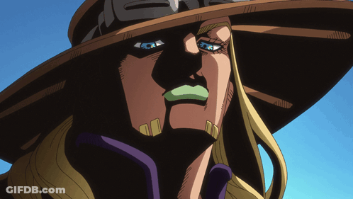 A Close Up Of A Cartoon Character 'S Face With A Hat On GIF