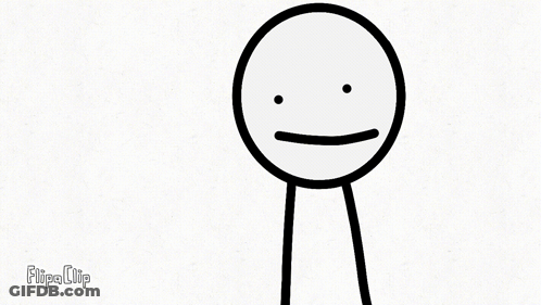 A Close Up Of A Cartoon Character 'S Face With A Hat On In The Dark . GIF