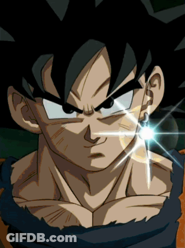 A Close Up Of A Cartoon Character 'S Face With A Light Shining On It GIF