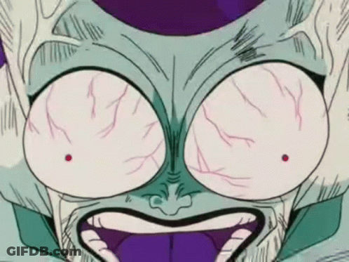 A Close Up Of A Cartoon Character 'S Face With A Purple Background And A Purple Tongue Sticking Out . GIF
