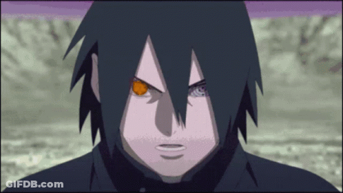 A Close Up Of A Cartoon Character 'S Face With A Purple Background GIF