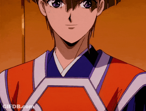 A Close Up Of A Cartoon Character 'S Face With A Purple Eye GIF