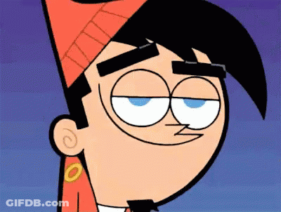 A Close Up Of A Cartoon Character 'S Face With A Red Hat On GIF