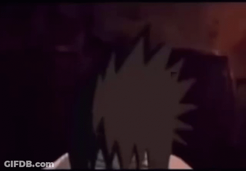 A Close Up Of A Cartoon Character 'S Face With A Scary Look On His Face . GIF