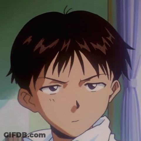 A Close Up Of A Cartoon Character 'S Face With A Serious Expression . GIF