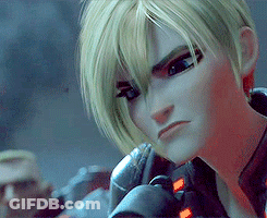 A Close Up Of A Cartoon Character 'S Face With A Serious Look On Her Face . GIF
