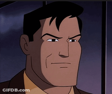 A Close Up Of A Cartoon Character 'S Face With A Serious Look On His Face GIF