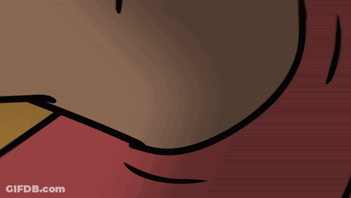 A Close Up Of A Cartoon Character 'S Face With A Slight Smile GIF