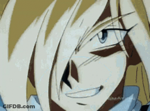 A Close Up Of A Cartoon Character 'S Face With A Smile GIF