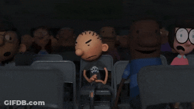 A Close Up Of A Cartoon Character 'S Face With A Surprised Expression GIF