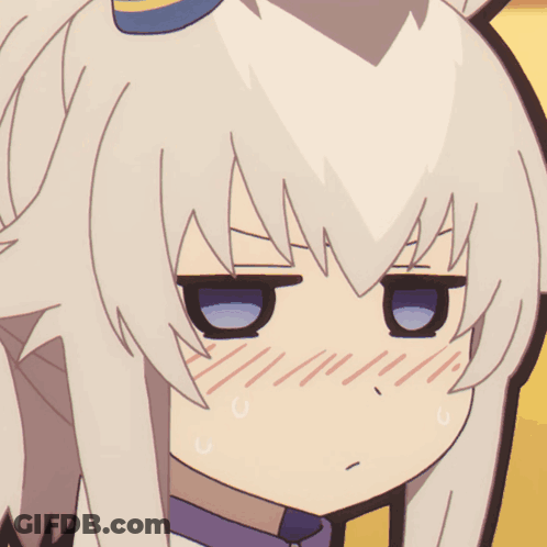 A Close Up Of A Cartoon Character 'S Face With A Surprised Expression GIF