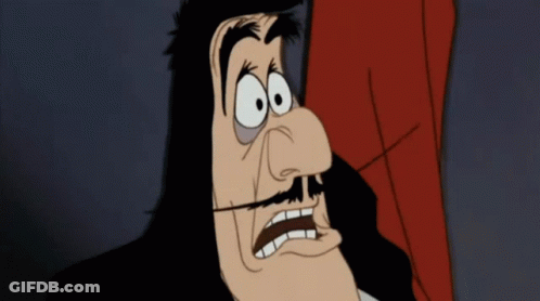 A Close Up Of A Cartoon Character 'S Face With A Surprised Expression GIF