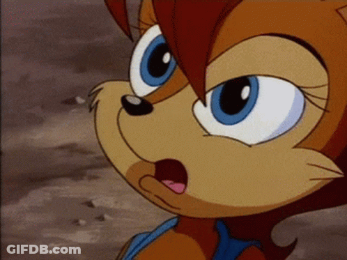 Close Up Of Surprised Cartoon Face GIF