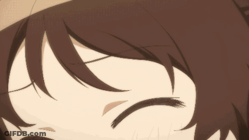 A Close Up Of A Cartoon Character 'S Face With A Surprised Look On Her Face GIF