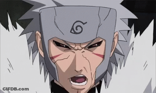 A Close Up Of A Cartoon Character 'S Face With A Swirl On His Head GIF