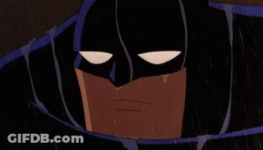A Close Up Of A Cartoon Character 'S Face With A Tear Coming Out Of His Eyes . GIF