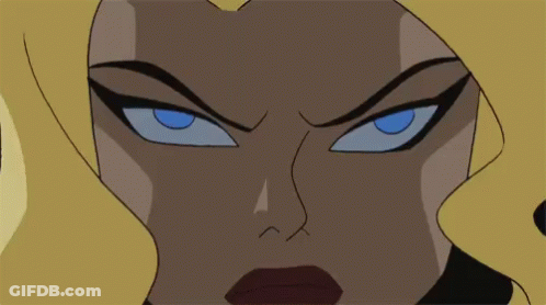 A Close Up Of A Cartoon Character 'S Face With A Very Angry Expression . GIF