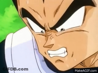A Close Up Of A Cartoon Character 'S Face With A Very Angry Look On His Face . GIF