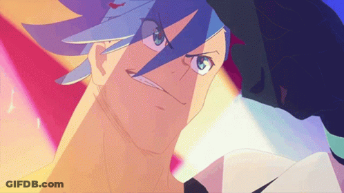 A Close Up Of A Cartoon Character 'S Face With A Very Angry Look On His Face . GIF