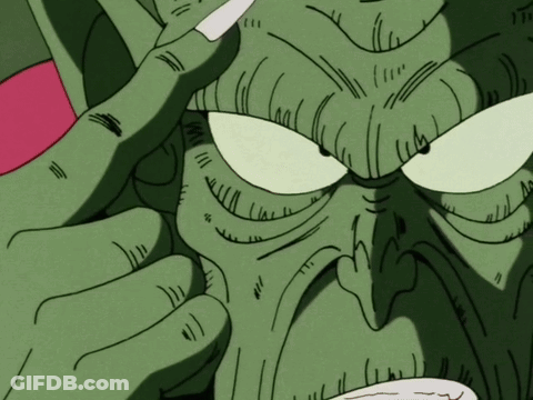 A Close Up Of A Cartoon Character 'S Face With A White Nail GIF