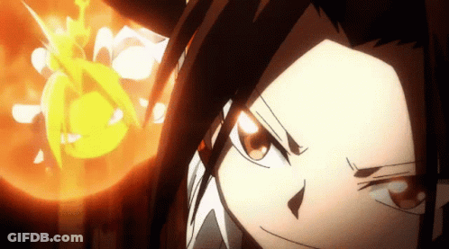 A Close Up Of A Cartoon Character 'S Face With A Yellow Background GIF
