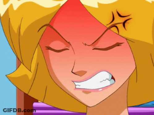 A Close Up Of A Cartoon Character 'S Face With An Angry Expression GIF
