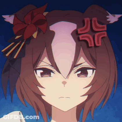 A Close Up Of A Cartoon Character 'S Face With An Angry Expression GIF