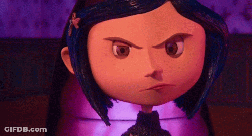A Close Up Of A Cartoon Character 'S Face With An Angry Expression GIF