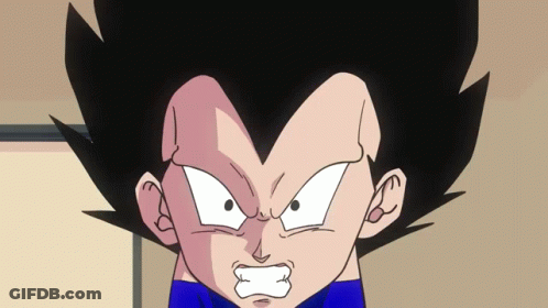 A Close Up Of A Cartoon Character 'S Face With An Angry Look On His Face GIF
