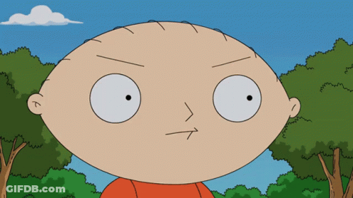 A Close Up Of A Cartoon Character 'S Face With An Arrow Pointing To The Right GIF