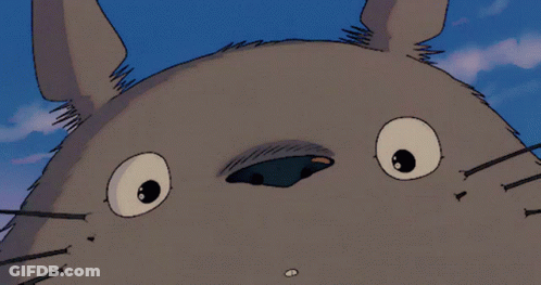 Close Up Of Cartoon Face With Big Teeth GIF