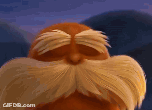 A Close Up Of A Cartoon Character 'S Face With His Eyes Closed GIF