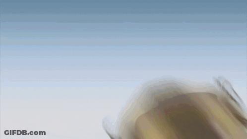 A Close Up Of A Cartoon Character 'S Face With Its Mouth Open GIF