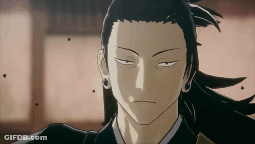 A Close Up Of A Cartoon Character 'S Face With Long Hair And Earrings . GIF
