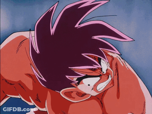 A Close Up Of A Cartoon Character 'S Face With Pink Hair GIF