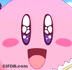 A Close Up Of A Cartoon Character 'S Face With Purple Eyes GIF