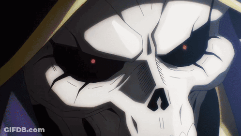A Close Up Of A Cartoon Character 'S Face With Red Eyes GIF