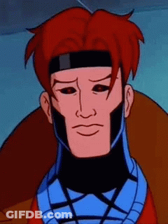 A Close Up Of A Cartoon Character 'S Face With Red Hair And A Headband On . GIF